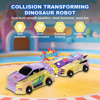 Magnetic Dinosaur Car Toy - Yellow - image 2