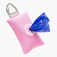 Dog Friendly Co. Poop Bag Holder for Leash, Dog Waste Bag – Essentials for Dogs - Pink