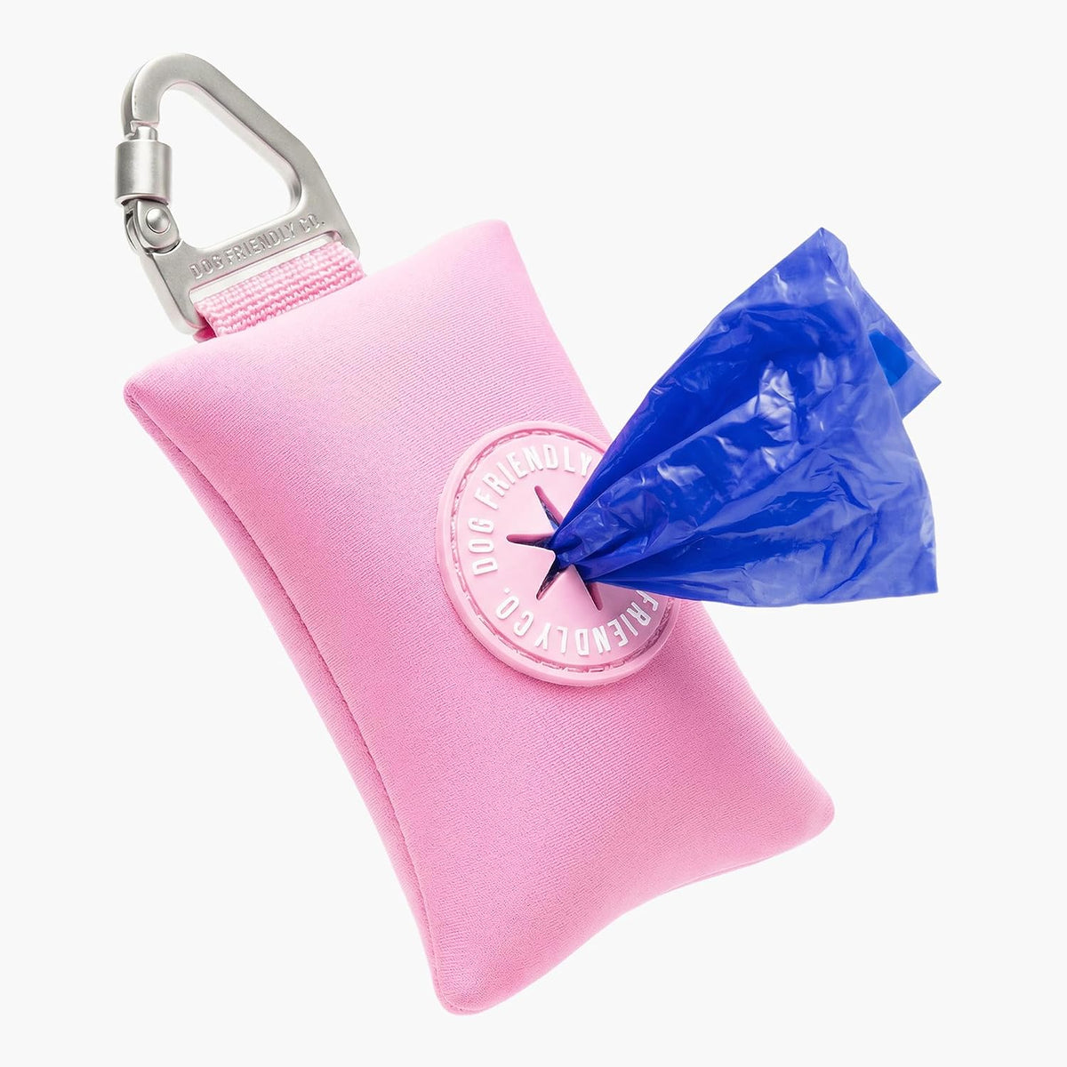 Dog Friendly Co. Poop Bag Holder for Leash, Dog Waste Bag – Essentials for Dogs - Pink