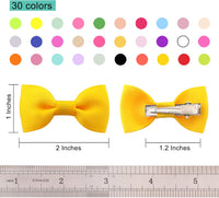 Dog Hair Bows Small Puppy Clips for Pet Grooming Accessories Doggy - 2in solid dog hair clips 60pcs - image 2