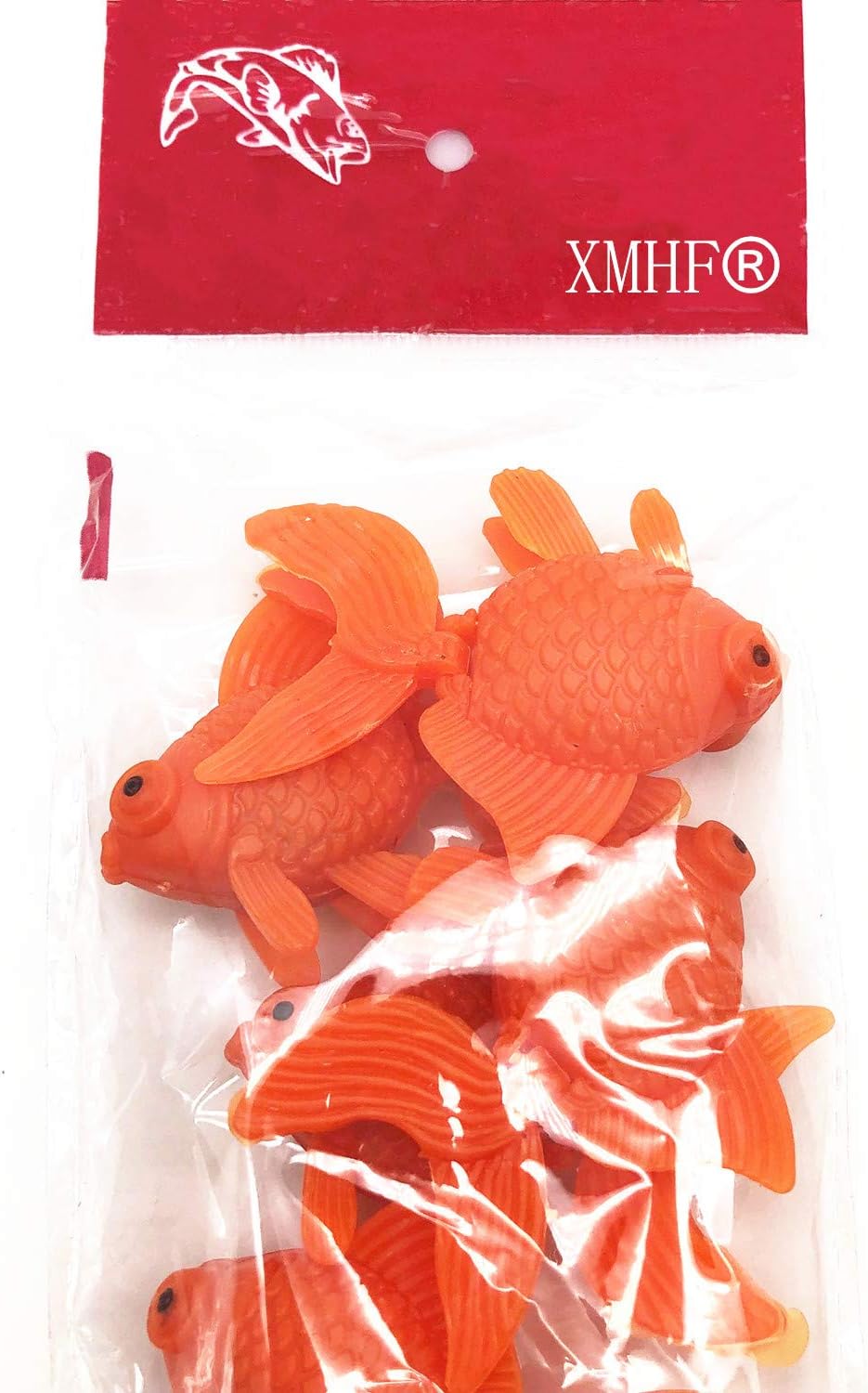 XMHF Aquarium Fish Bowl Tank Artificial Floating Plastic Orange Decor - image 4
