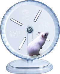 lazYYzal Silent Hamster Wheel - Ф 8.3 inch / White