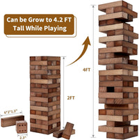 ApudArmis Giant Tumble Tower - L-4.2FT / Brown - image 2