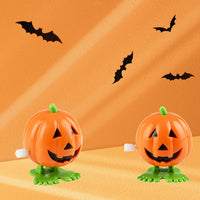 The Dreidel Company 2 inch Halloween pumpkin wind-up toys, 3 pack - view 10