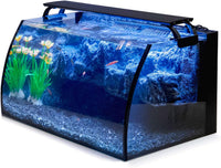 hygger Horizon 8 Gallon LED Glass Aquarium Kit for Starters with 7W