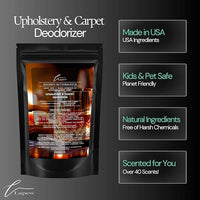 Bourbon & Butterscotch Carpet Freshener Powder 16 oz | Powerful Odor Eliminator for Home | Upholstery Deodorizer | Carpet Deodorizer | Pet Urine | Cat Litter Box