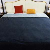 Waterproof Blanket for Bed Couch Sofa, Reversible & Reusable Cat - 80"x90" / Black/Light Grew
