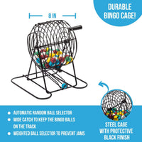 Regal Games Deluxe Bingo Game Set with Cage, Board, Balls - Deluxe 50 Card - image 4