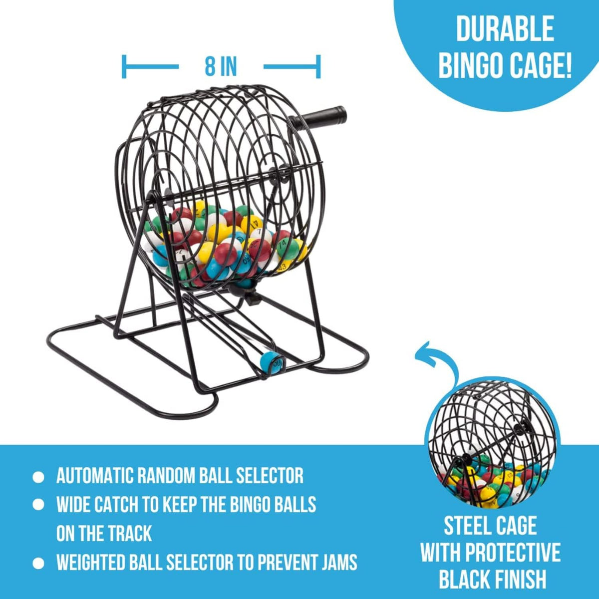 Regal Games Deluxe Bingo Game Set with Cage, Board, Balls - Deluxe 50 Card - image 4