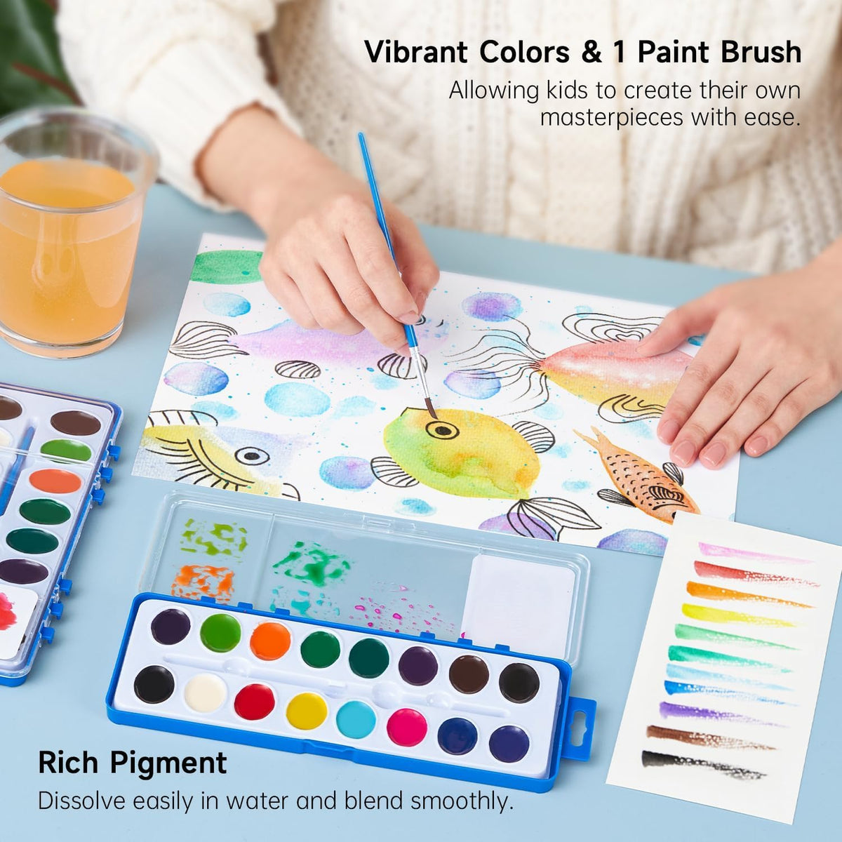 Shuttle Art 16 Colors Watercolor Paint Set Bulk - 16 Colors 36 Pack - image 3