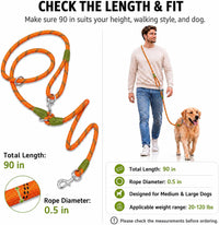 Hands Free Dog Leash Crossbody Dog Running Leash Handsfree Pet Rope - Orange / For Single Dog - image 4