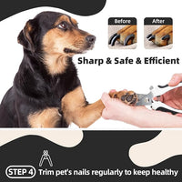 Dog Brush for Shedding, 7 PCS Dog Grooming Brush Kit, Undercoat Rake, Slicker Brush, Deshedding Comb, Bath Brush, Nail Clipper for Long & Short Haired Dogs & Cats, Black