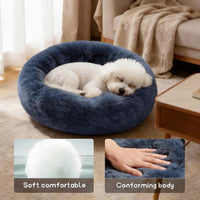 Comfort Donut Dog Bed, Ultra-Soft Pet Bed with Neck Support - 20''Lx20''Wx8''Th / Gray - image 2