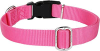 Hyhug Small Dog Collar Quick-Release Pink| Heavy-Duty Nylon Puppy Collar, Adjustable & Durable Pet Supplies for Boy & Girl Dogs (Small, Candy Pink)