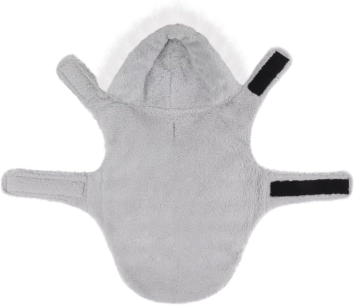 HDE Dog Puffer Jacket Fleece Lined Winter Coat & Harness Hole NVY - X-Large / Patriotic - image 4