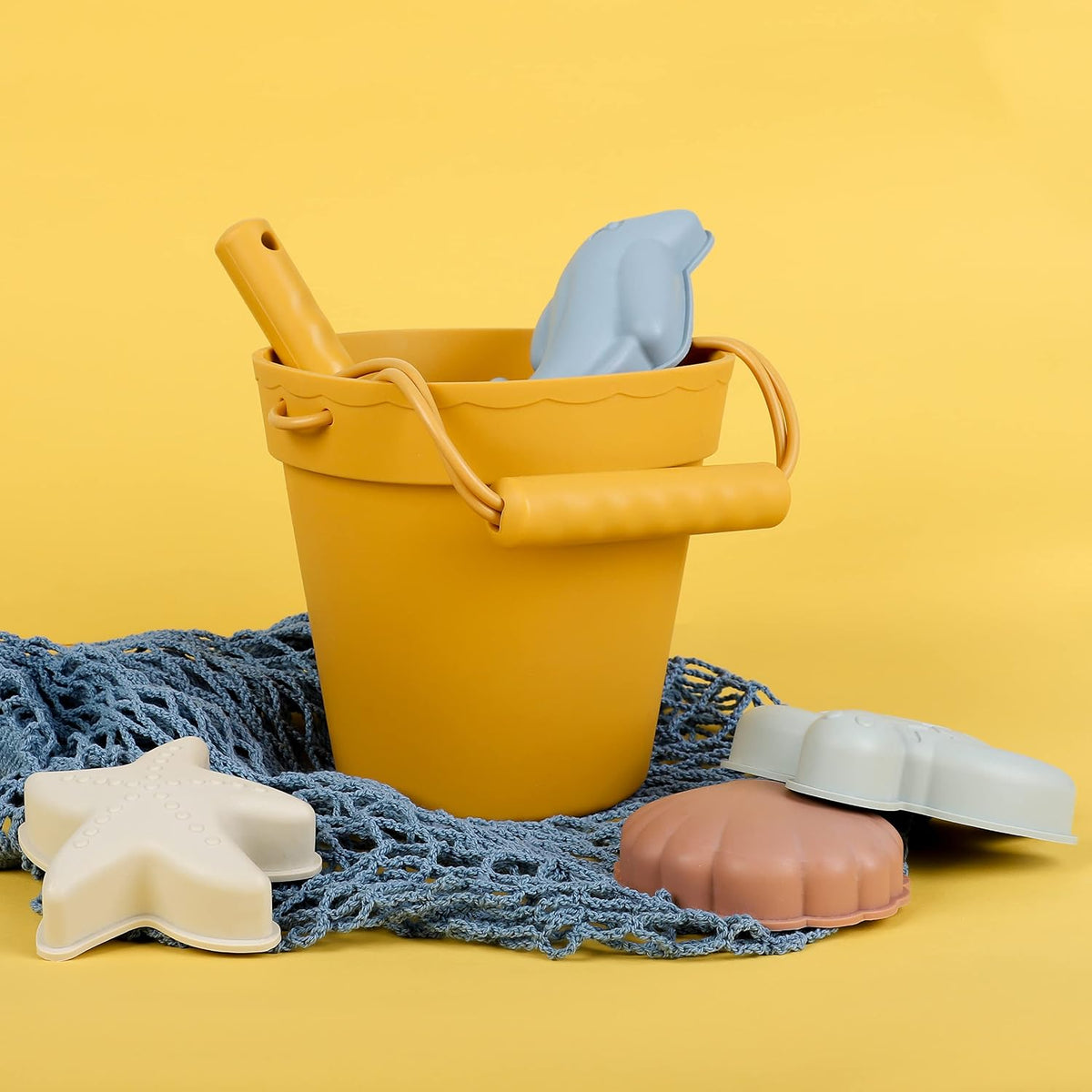 BLUE GINKGO Silicone Beach Toys - Yellow - image 3