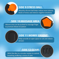 Fidget Dodecagon-12 Sided Fidget Toy Cube for Kids - A1 Black - image 4