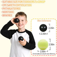 GUESVOT ball pit balls, 100 crush proof plastic balls with reusable storage bag - view 11
