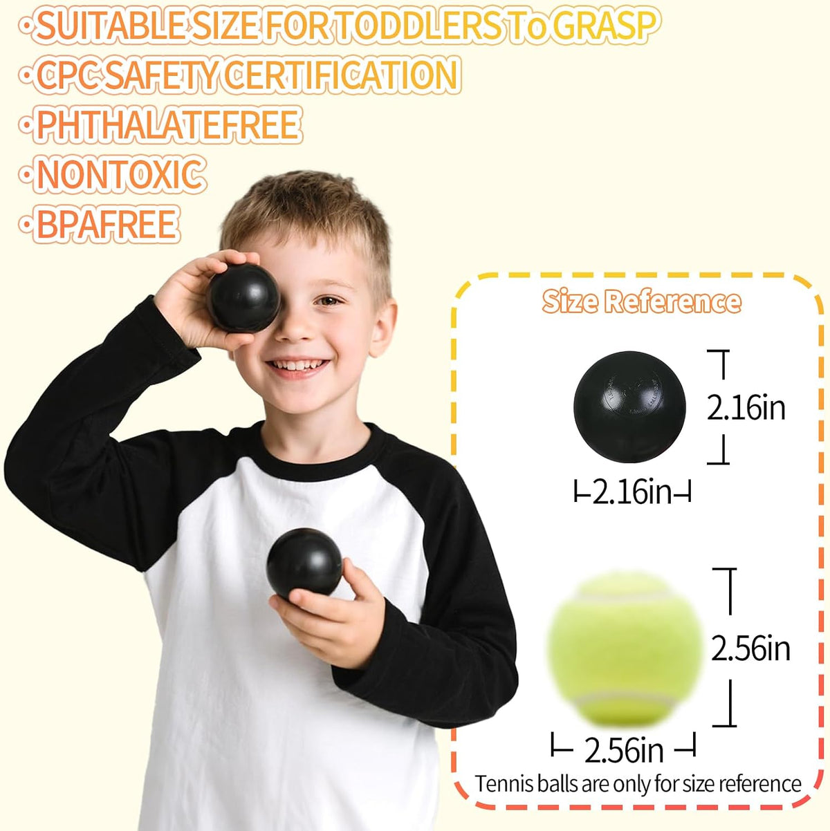 GUESVOT ball pit balls, 100 crush proof plastic balls with reusable storage bag - view 11