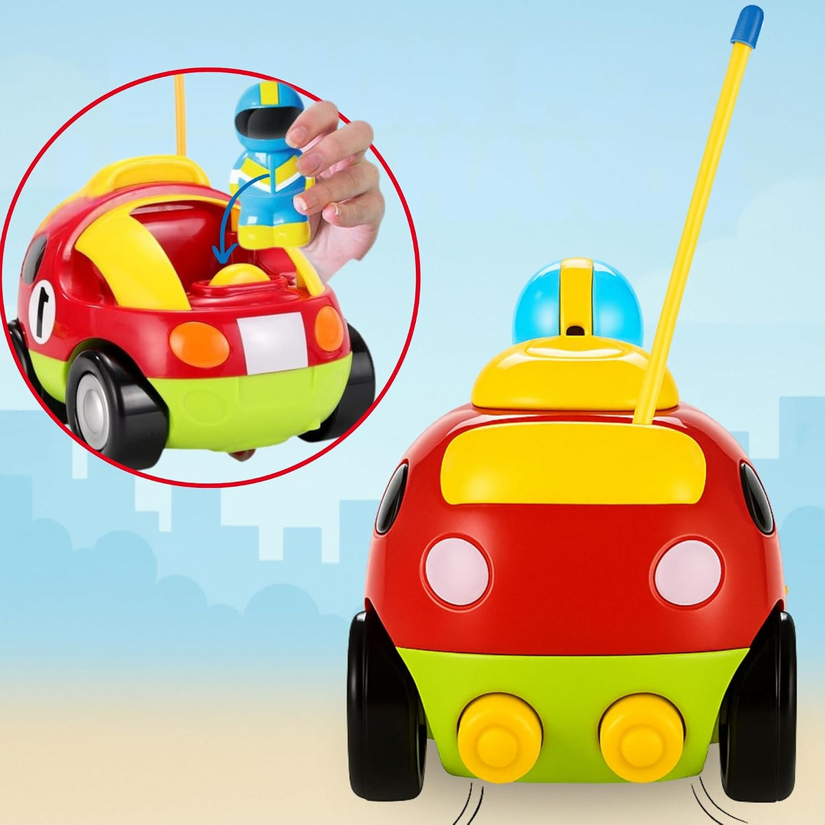 Toddler Remote Control Train - Race Car - image 3