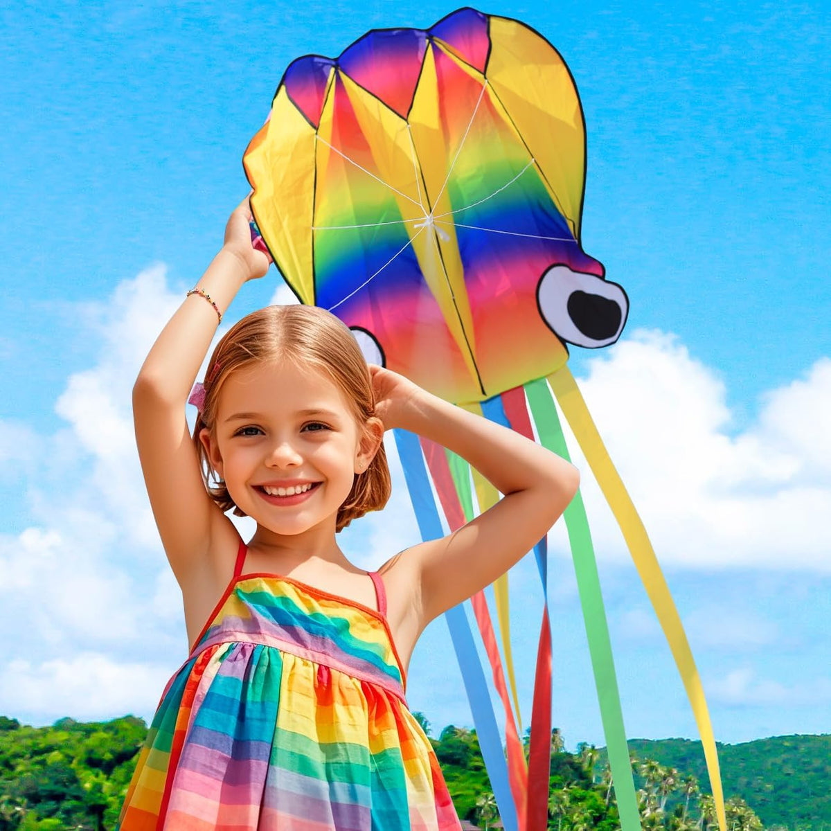 Yfafengs large octopus kite in waterproof cloth for kids and adults - view 18
