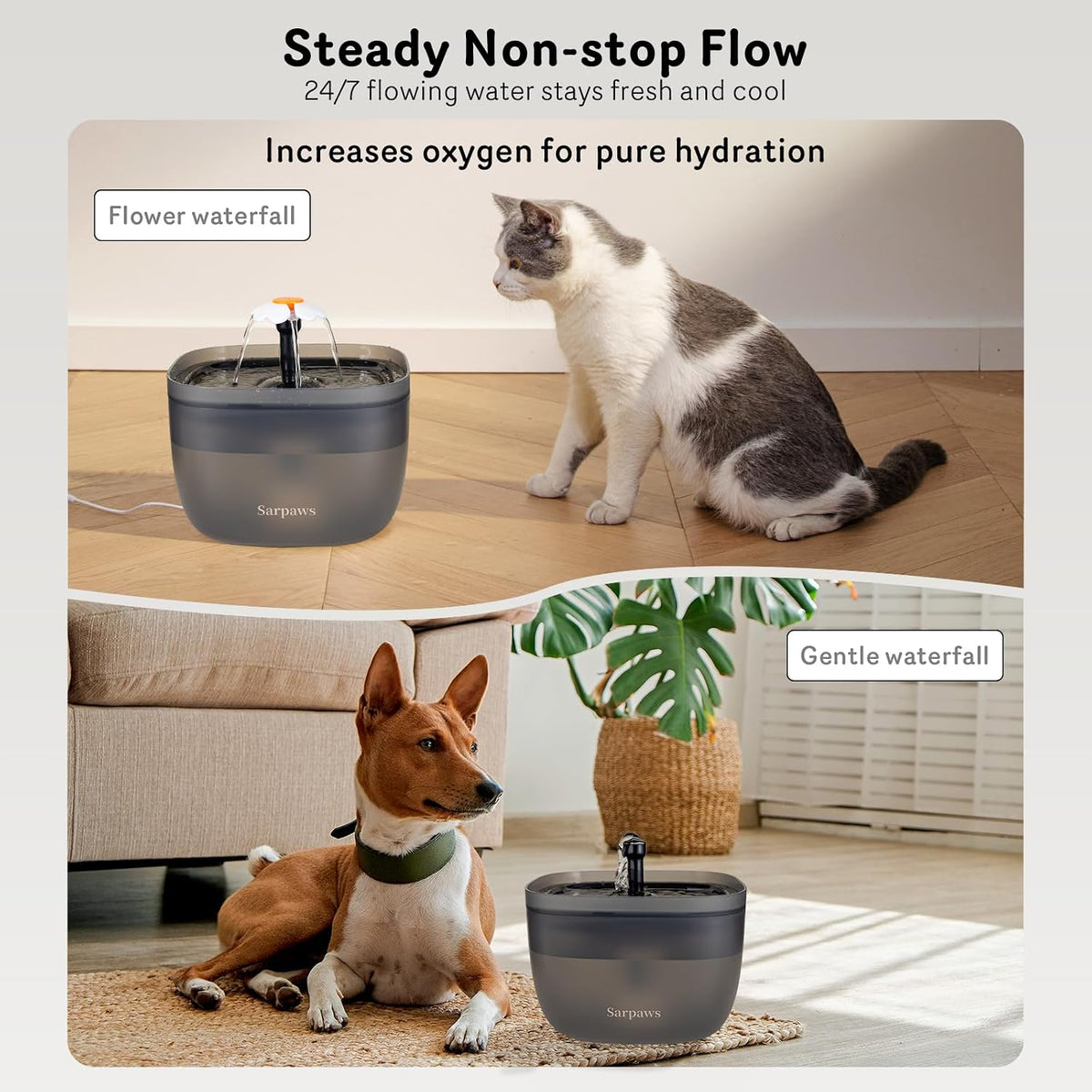 Automatic Cat Feeder and Water Dispenser FW1 - Black - image 4