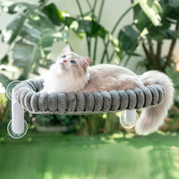 Sunhoo Foldable Cat Window Perch - Gray / 23.62"L x 11.8"W x 9.45"TH