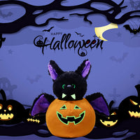 My OLi 9 inch Halloween plush bears 2 pack in pumpkin and wizard costumes with flip-top hats - view 11