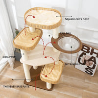 SHODMI 54" Modern Cat Tree Tower for Indoor Cats - LS-02-new1 - image 4