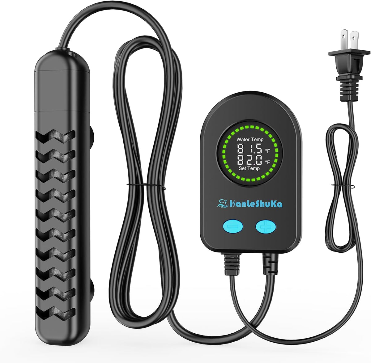 100W Submersible Fish Tank Heater for 10-20 Gallon with Auto Shut-Off - 100W