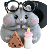 Handmade Hamster Squishy Toy - Gray
