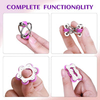 8Pcs Sensory Fidget Toys with Fidget Spinner - Purple - image 3