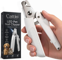 Dog Nail Clippers, All Steel Material, Built-in Spring - White‑LED Pet Nail Clipper