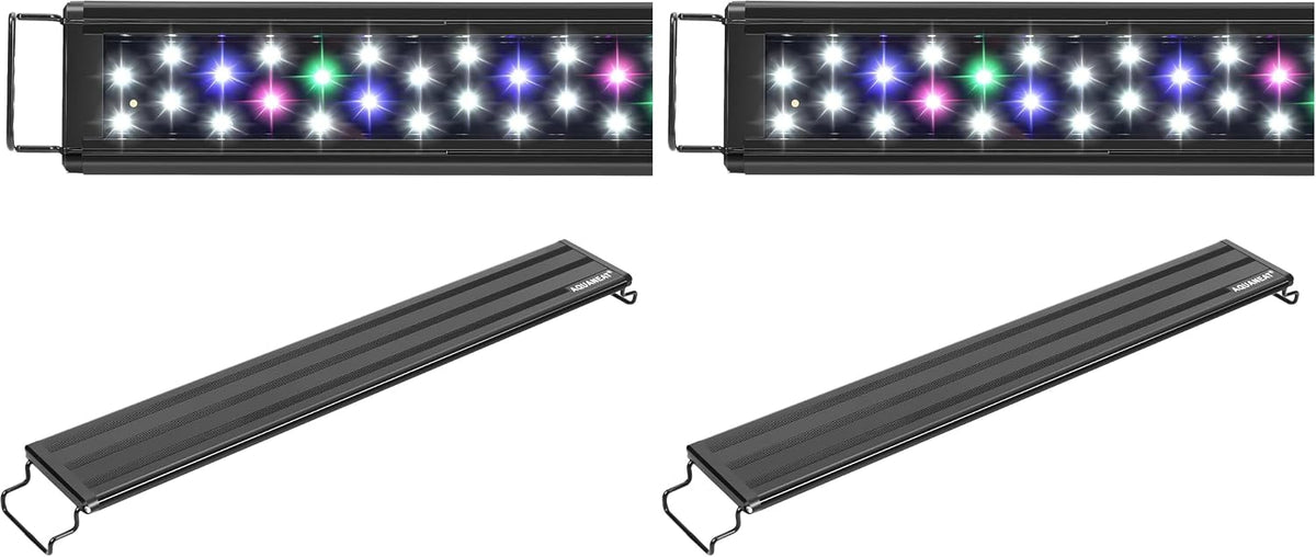 AQUANEAT LED Aquarium Light Full Spectrum for 18 Inch to 24 Inch Fish - 18"-24" (Pack of 2)