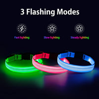 Light Up Collar for Small Dogs& Cats - L (18.9-23.6inch/ 48-60cm) / Pink - image 2