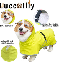 Dog Rain Jacket with Hood for Small Pet - Light Green / X-Small - image 2