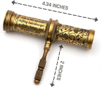 Antique Brass Kaleidoscope Gift for Men, Kids and Adults - With Handle - image 3