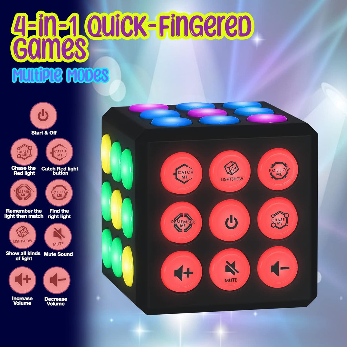 PlayRoute Electronic Brain & Memory Game Cube - image 2