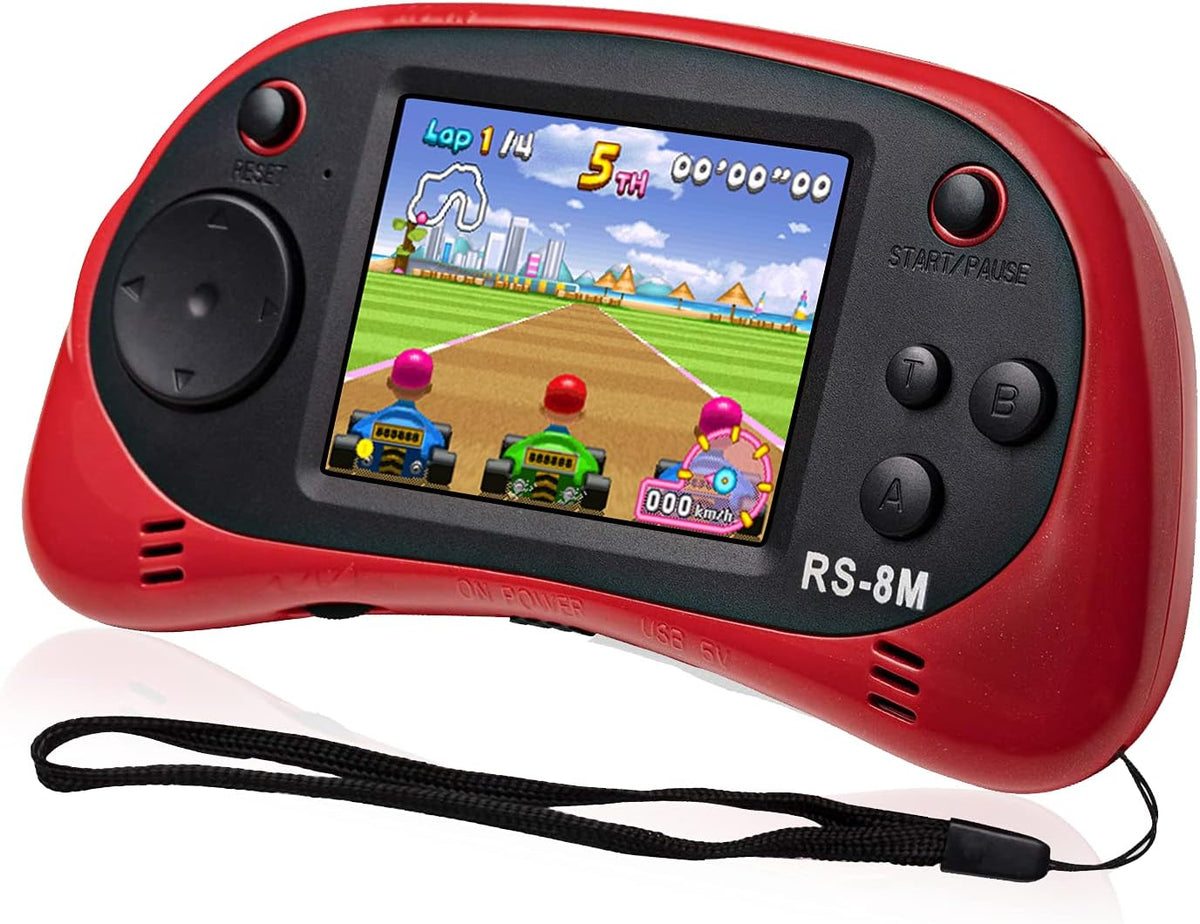 EASEGMER kids handheld game console RS-8M with 2.5 inch screen in blue - view 2