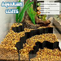 REEFSHAPE Aquarium or Terrarium Substrate Cliffs Combo Pack | Separate Substrate Layers in Aquariums or Terrariums to Create Cliffs & Depth | Made in USA (Cliff Combo, Black)