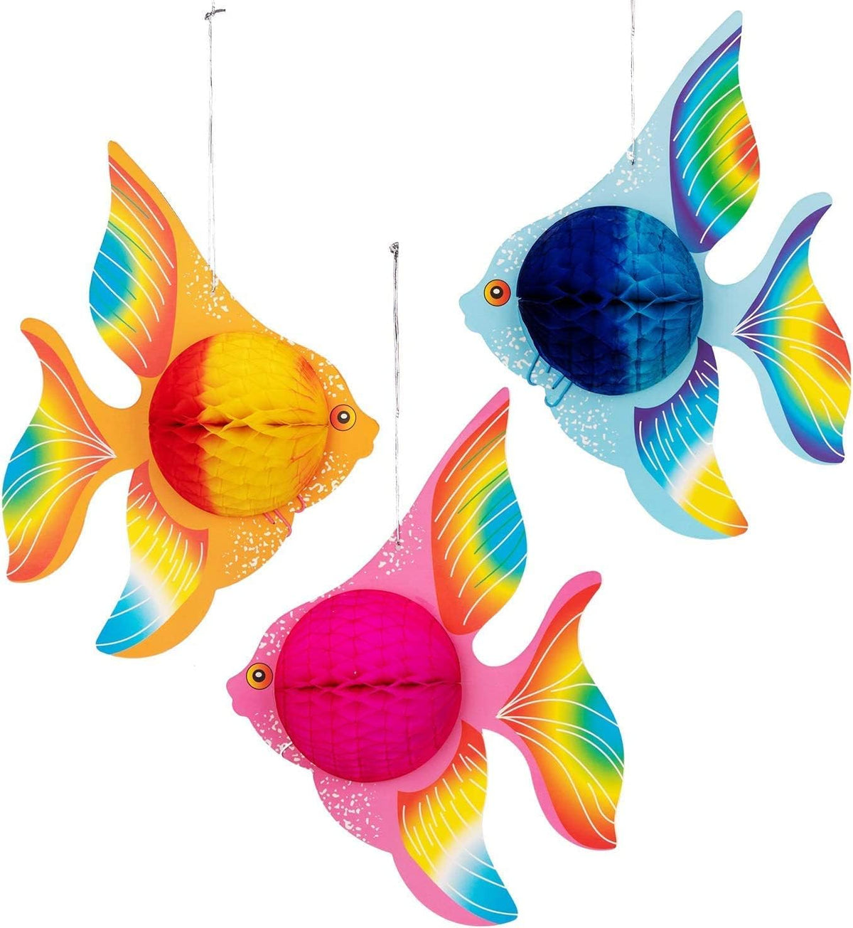 90shine 12PCS Tropical Fish Party Decorations Supplies