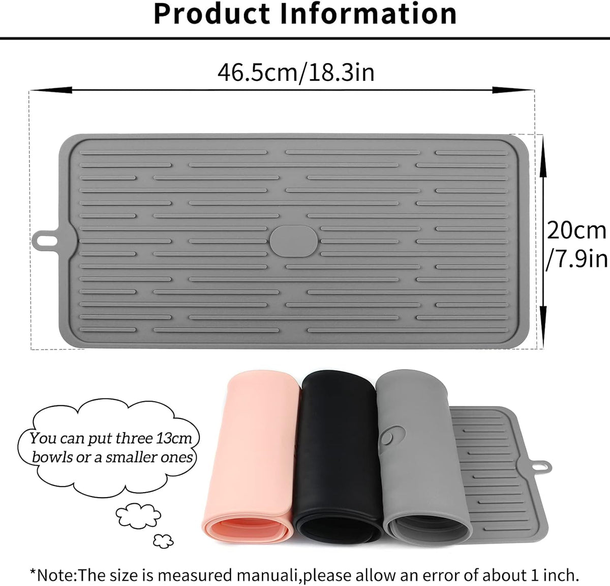 Pet Placemat for Dog and Cat - Grey - image 2