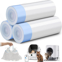Automatic Litter Box, Self Cleaning Litter Box, Odor Control - White & Blue