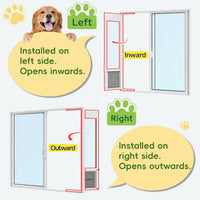 Large Dog Door for Sliding Glass Door - 81" Sliding Door / Large - 3 Flap - image 4