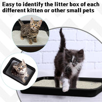 Tessco 3 black plastic kitten litter pans, 15.1 by 12 inches, low entry - view 4