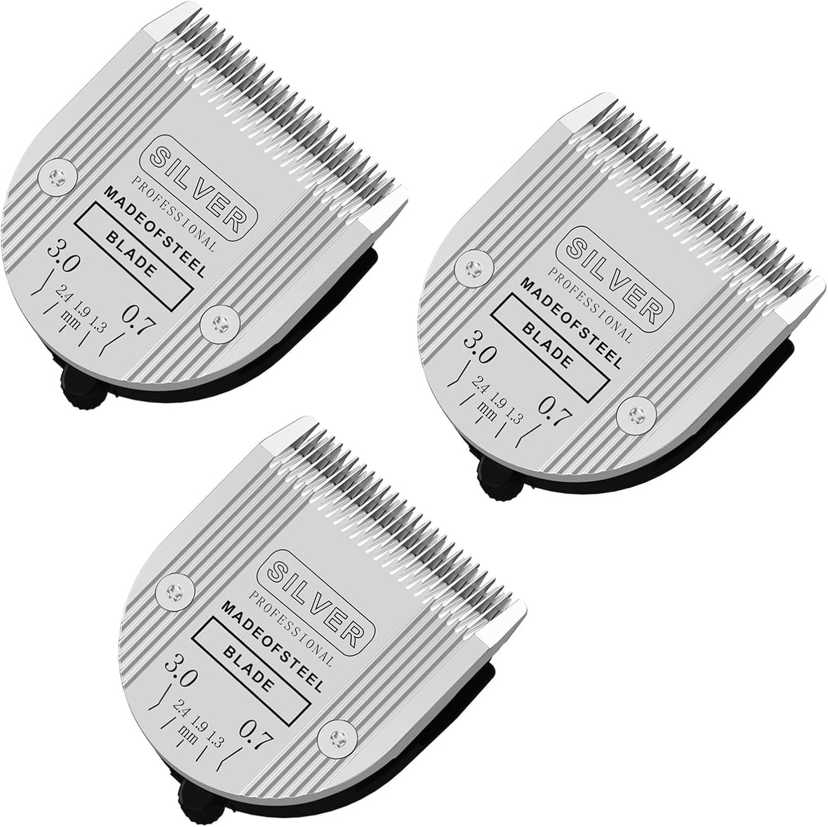 3Pcs 5-in-1 Adjustable Pet Clipper Blades - Gold-3