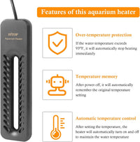HITOP 1000W Digital Aquarium Heater: Titanium Fish Tank Heater - 600W - image 4