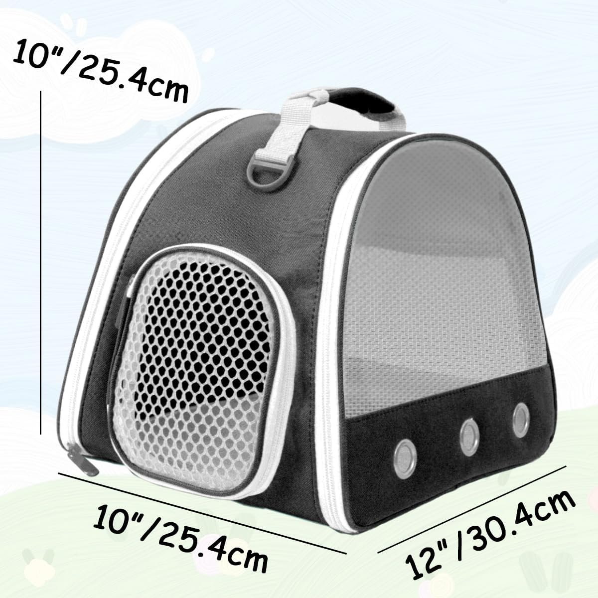 Guinea Pig Carrier Backpack - Black / Upgraded Mesh - image 2