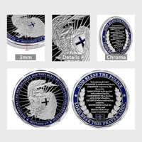 Saint Michael Law Enforcement Challenge Coin God Bless The Police - image 4