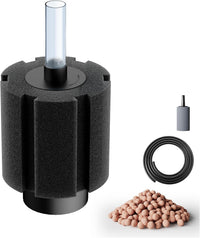 2 Pack 60-70 Gal Aquarium Sponge Filter with Air Stone – Essentials for Fish - Medium(6 Pack) for 50-80 Gallon - image 2